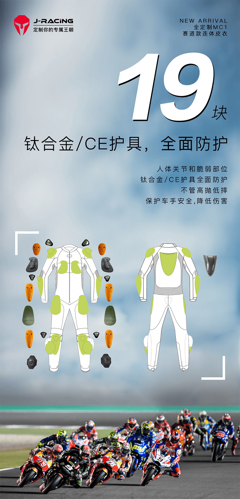 19块钛合金/CE护具